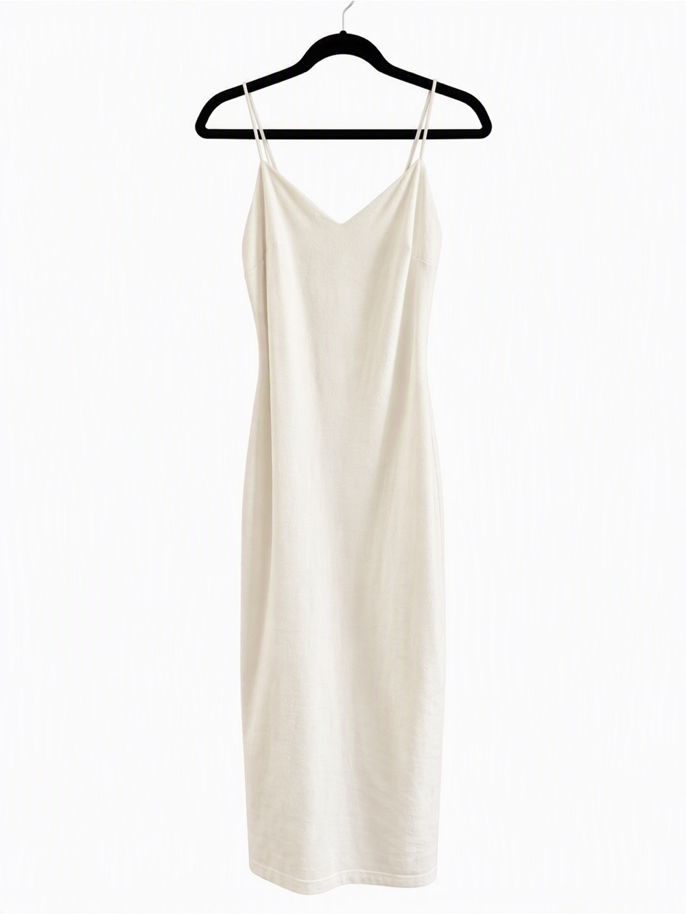 AKIRA Cream Midi Dress with Spaghetti Straps Size Small